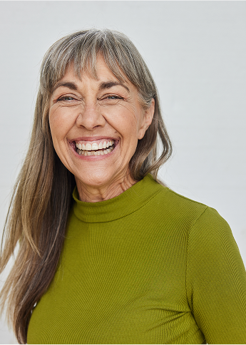 woman smiling