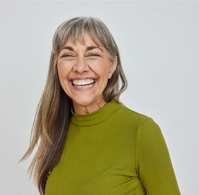 woman smiling