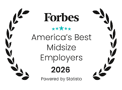 Forbes award for America's Best Midsize Employers 2026
