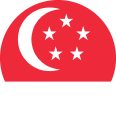 An icon of the flag of Singapore