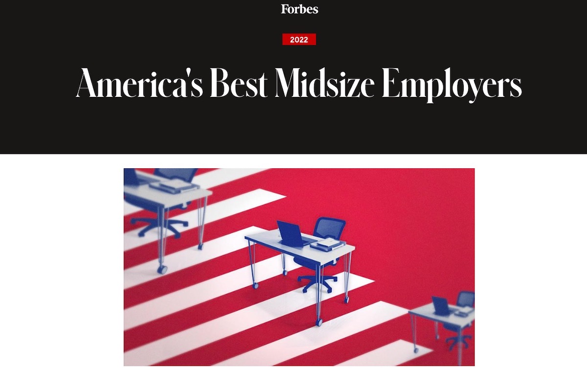 RGP » RGP Named One of America’s Best Midsize Employers for 2022 by Forbes